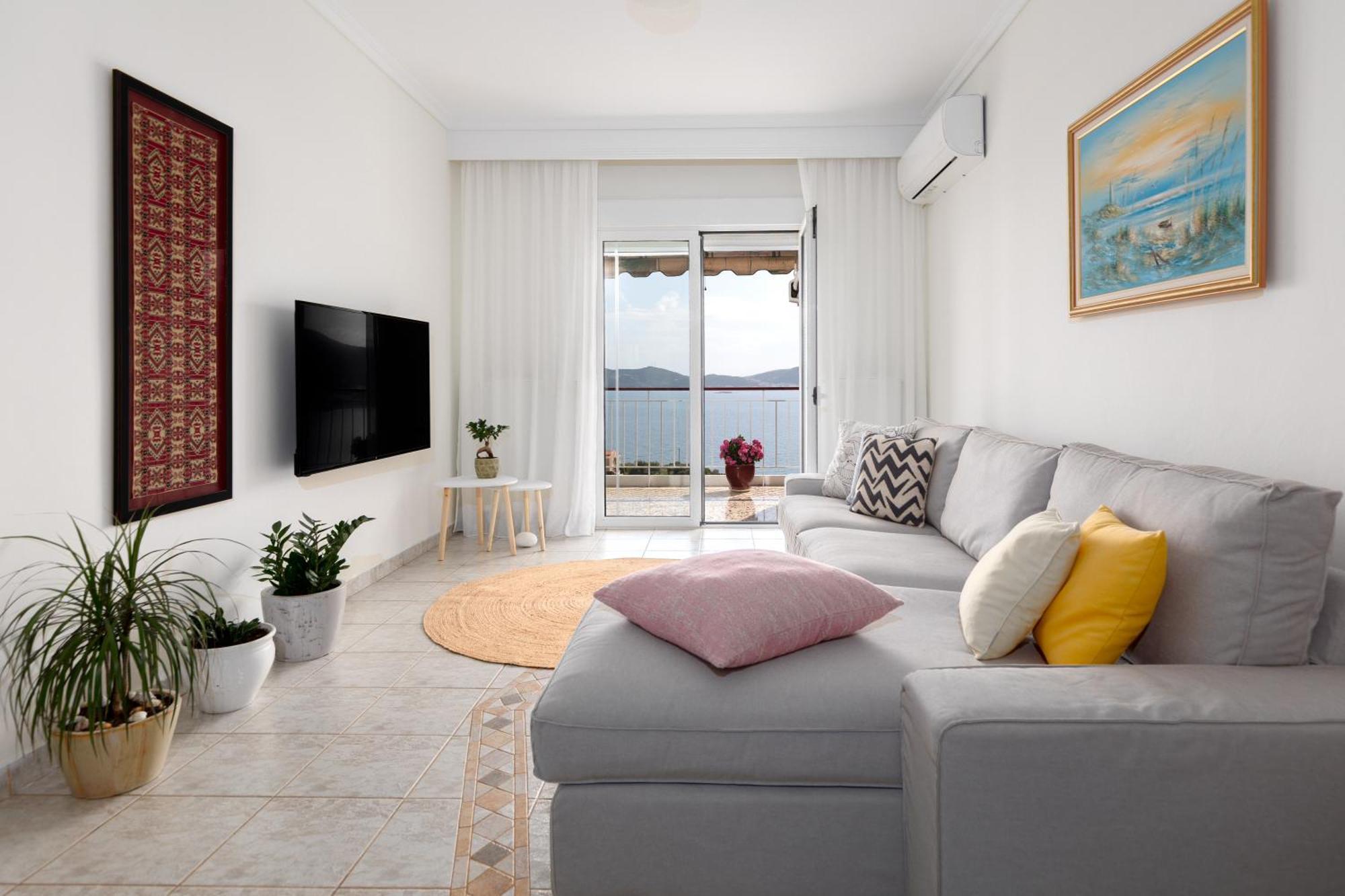 Mimoza'S Sea View Apartment PalaiónTsiflíkion Dış mekan fotoğraf