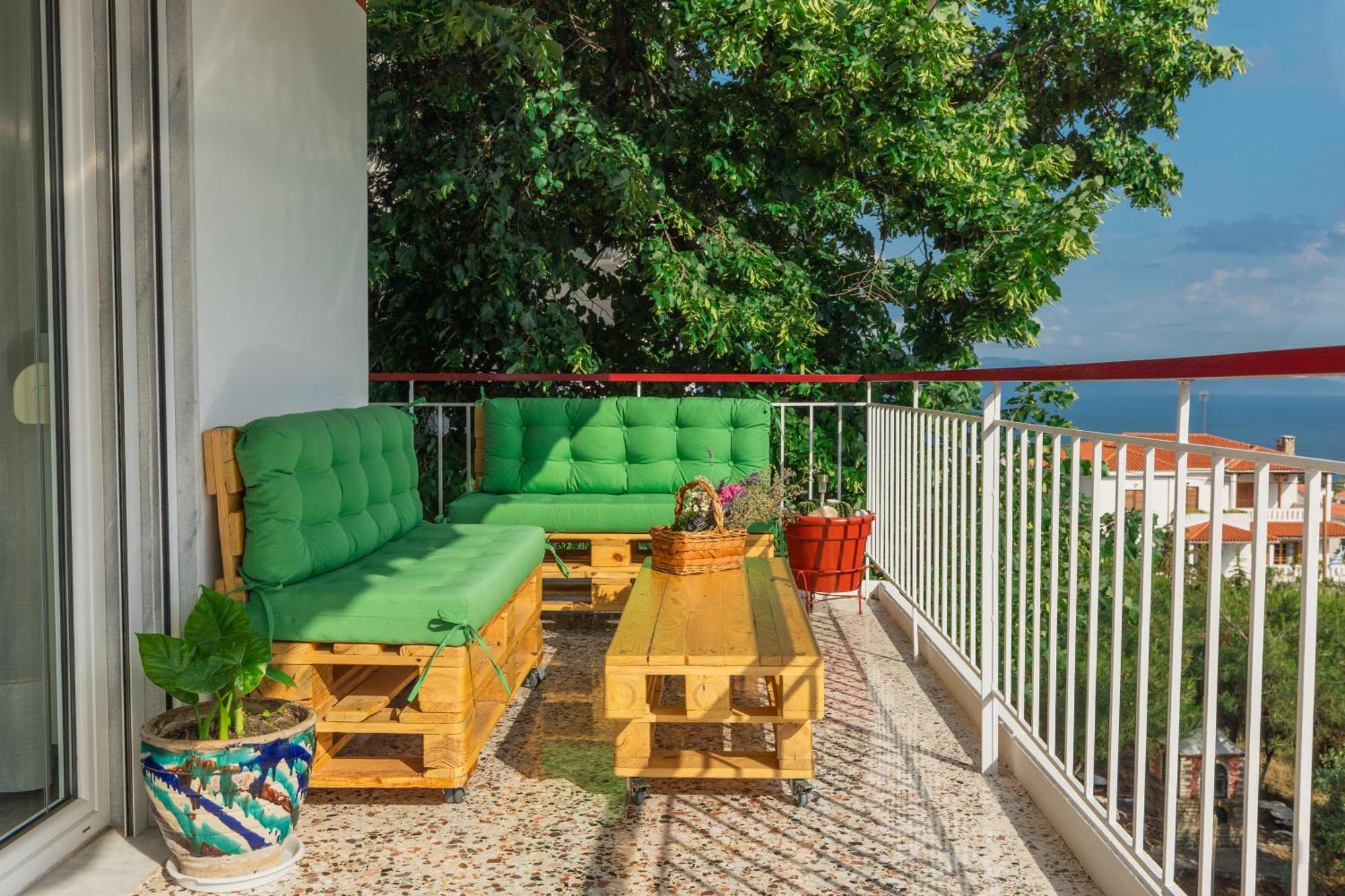 Mimoza'S Sea View Apartment PalaiónTsiflíkion Dış mekan fotoğraf